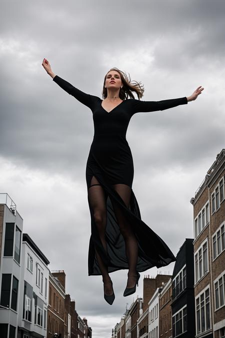 00163-2346131784-photography of giant woman floating in air,jumping,through high over street,solo,athletic body,open hands,long dress,black panty.png